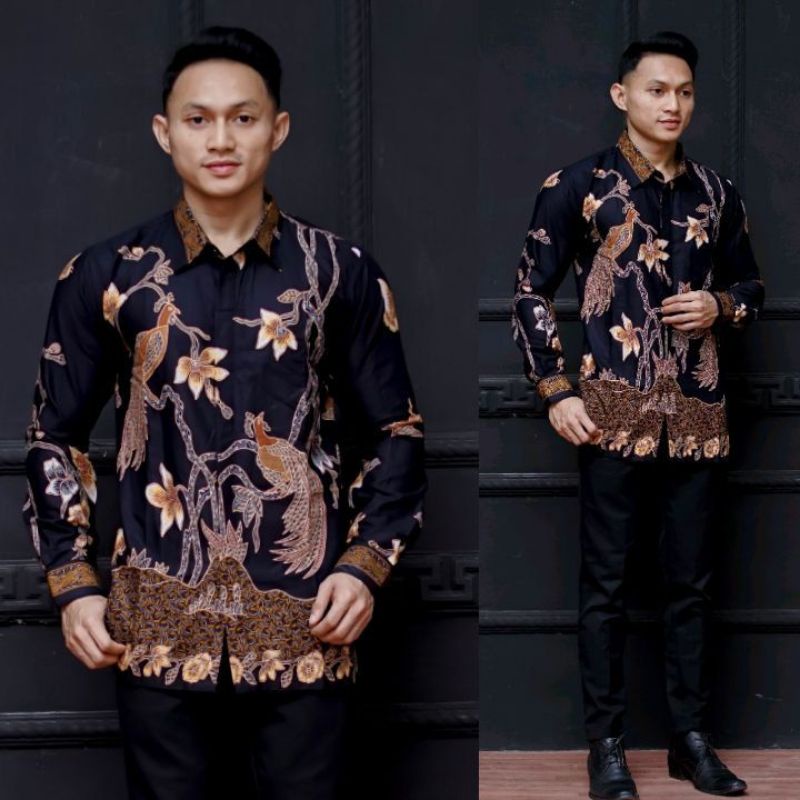 Kemeja Batik Hitam Manis Unggul Jaya