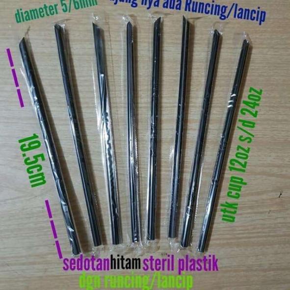 

COD✔️ SEDOTAN STERIL HITAM BUNGKUS PLASTIK isi 300pc