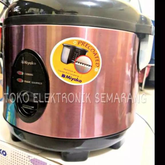 Harga Termurah MAGICCOM MIYAKO BODY STAINLES STEEL MEMASAK MENANAK MENGUKUS NASI 3 IN 1 MCM 508 SBC 