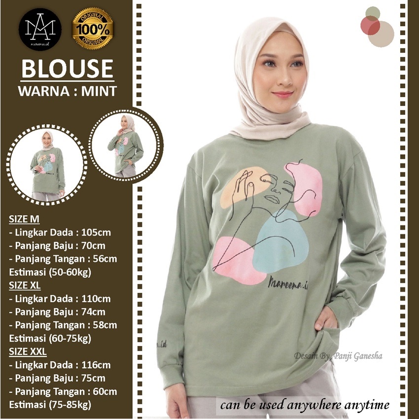 KAOS MAREEMA id MAREEMAid 100% ORIGINAL ORI ASLI BLOUSE BAJU TSHRIT ATASAN PAKAIAN FASHION WANITA CE