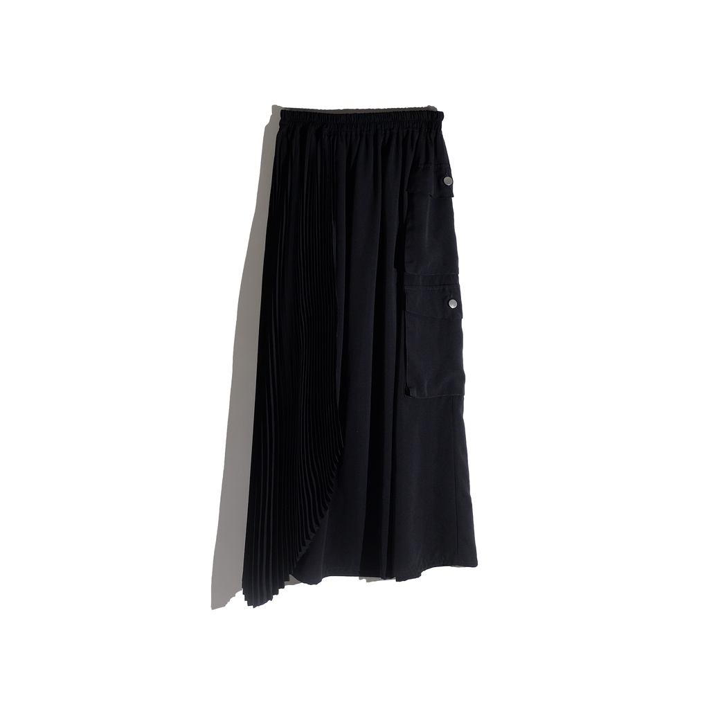 Rashawl Shira Layered Pleats Skirt With Pocket