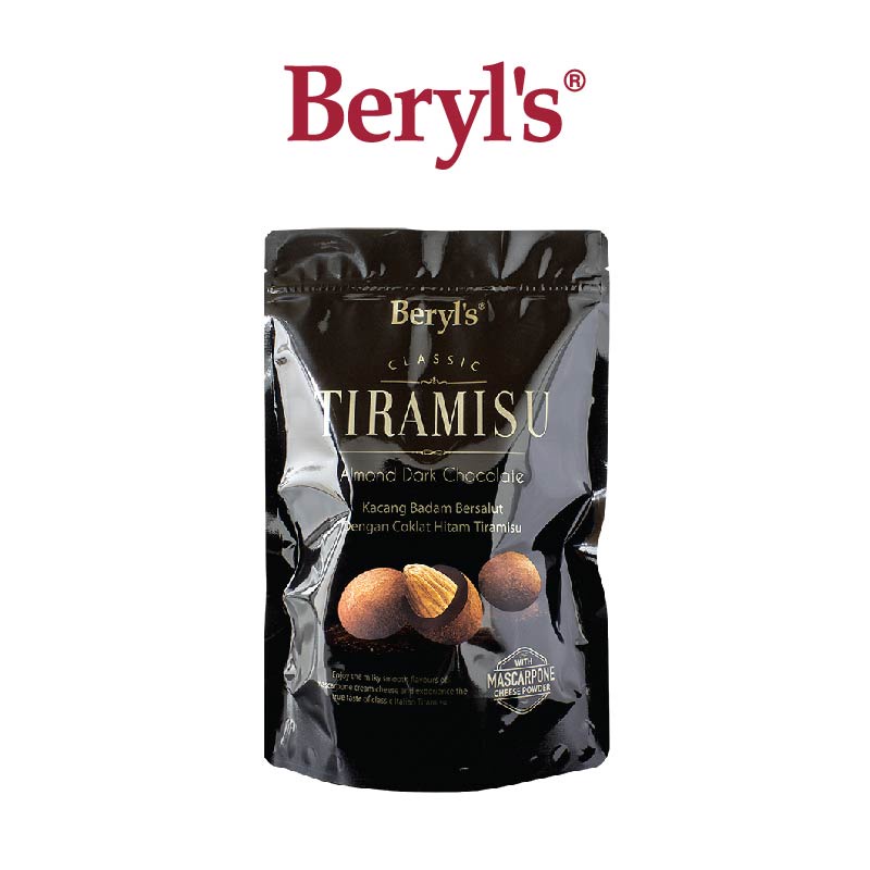 

Beryls Tiramisu Almond Dark Milk White Chocolate 300gr Beryls Chocolate Import Coklat Almond