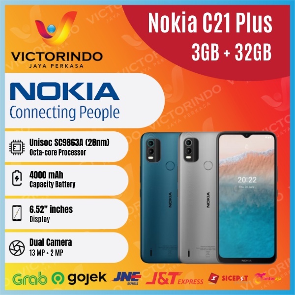 Nokia C21 Plus Smartphone ( Ram 3GB + Rom 32GB ) Garansi Resmi