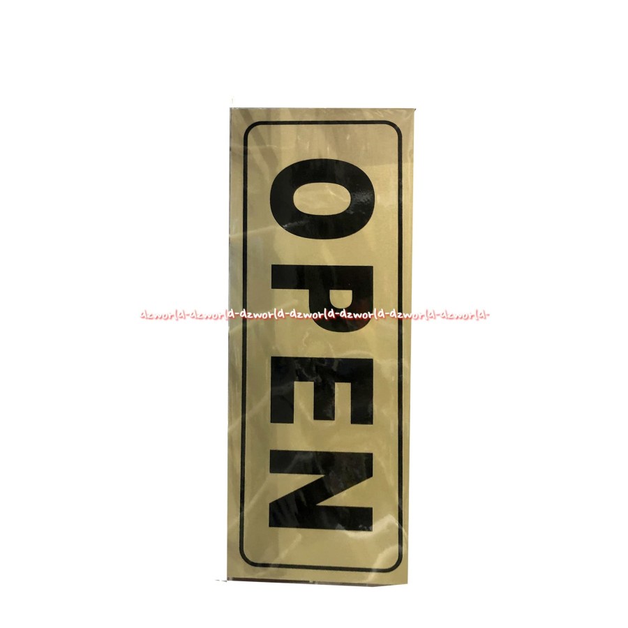 Sign Board Sticker Push Pull Sign Stiker Tanda Buka Pintu Dorong Tarik Cocok Untuk Toko Kios Cafe Stickers Pul Pulls Push For Door Doors Warna Kuning Gold emas