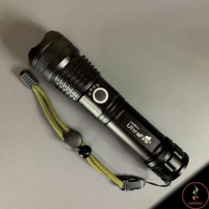 Senter LED XHP 50 ultrafire Cree baterai 26650 rechargeable