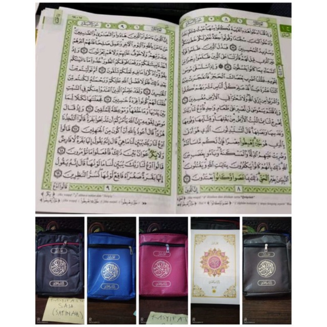 Alquran Mujaza Al Quddus Tanggung PER Juz kemasan Tas Rasm Utsmanu Quran Qudus Quran Kudus