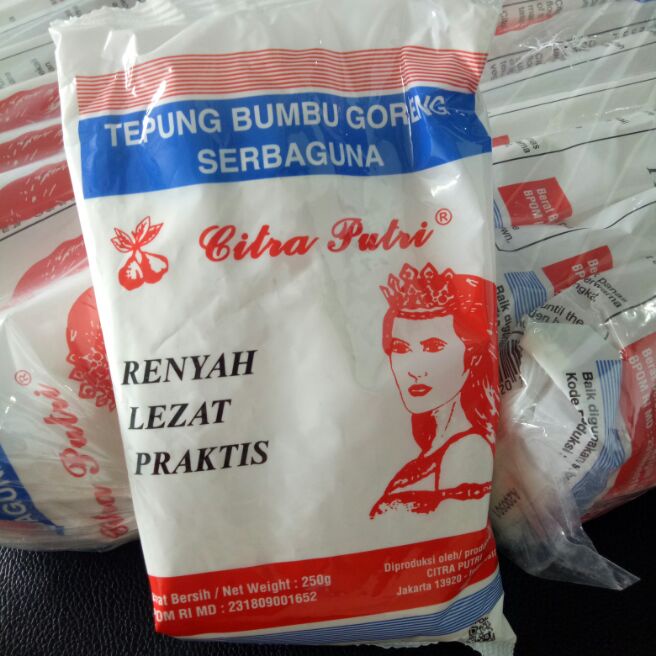 

TEPUNG BUMBU CITRA PUTRI TEPUNG AYAM GORENG CITRA 250GR FRIED CHICKEN