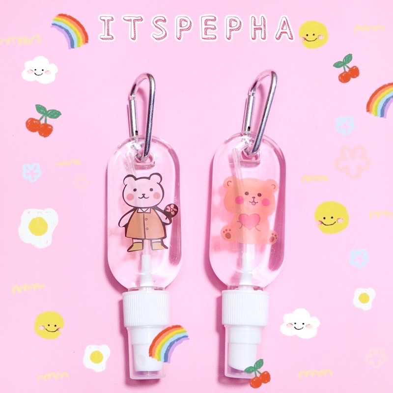 Botol Spray Gantung 30ml 50ml 60ml + Isi + Sticker l Botol Hand Sanitizer Gel Refill 30 ml l Botol G