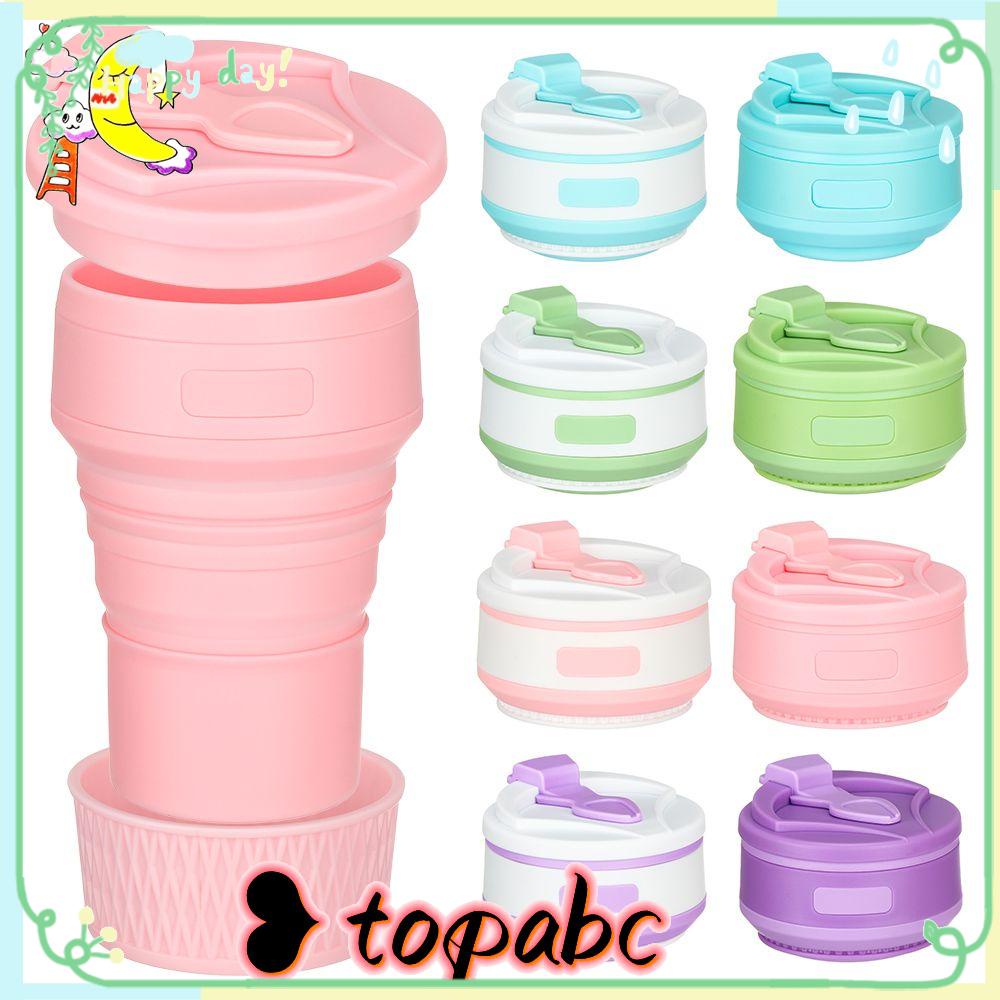 Top 350ML Collapsible Silicone Cup Drinkware Botol Olahraga Travel Camping Foldable Cangkir Air