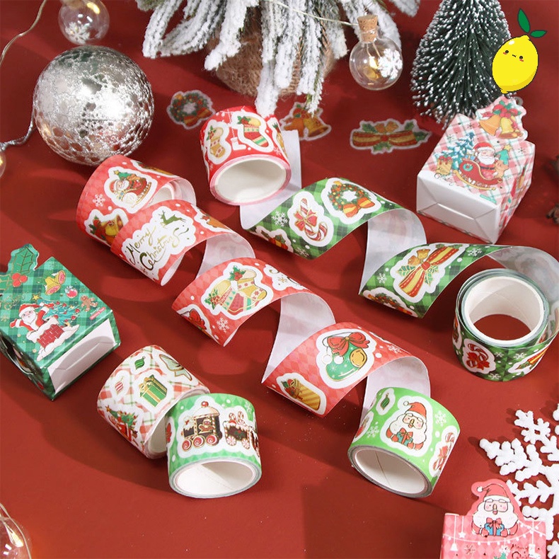 

Stiker Roll Tema Natal Merry Christmas Roll Deco Stickers