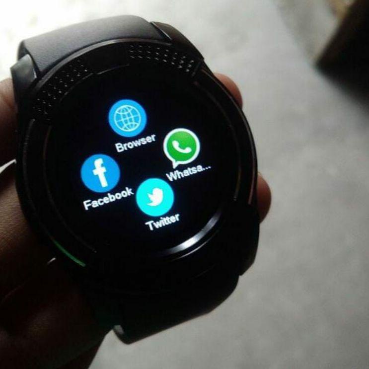 Terpercaya jam tangan hp bisa telfon  ✅ smartwatch v8 dz09 A1 u9 smar watch pintar imo bluotooth tel