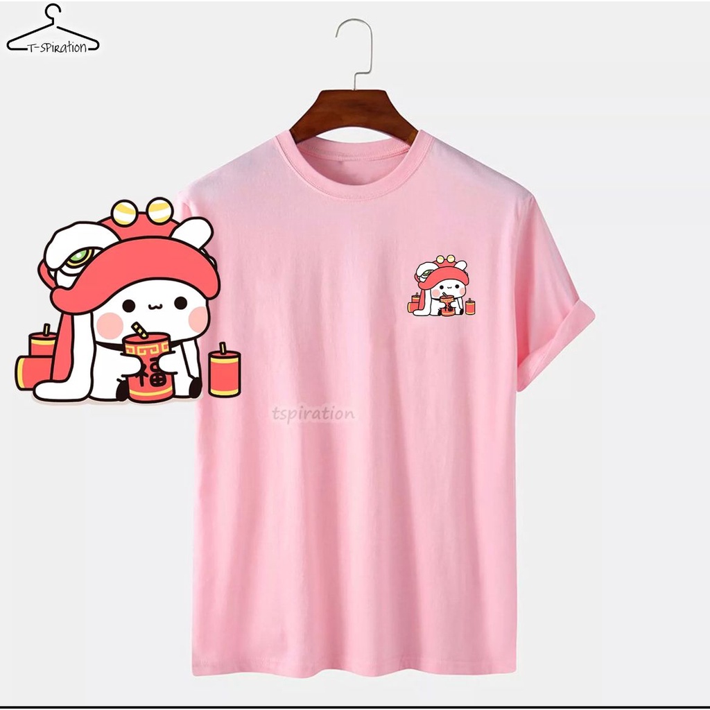 Kaos Couple Keluarga Imlek /Tahun Baru China Pentol Drink T-Shirt