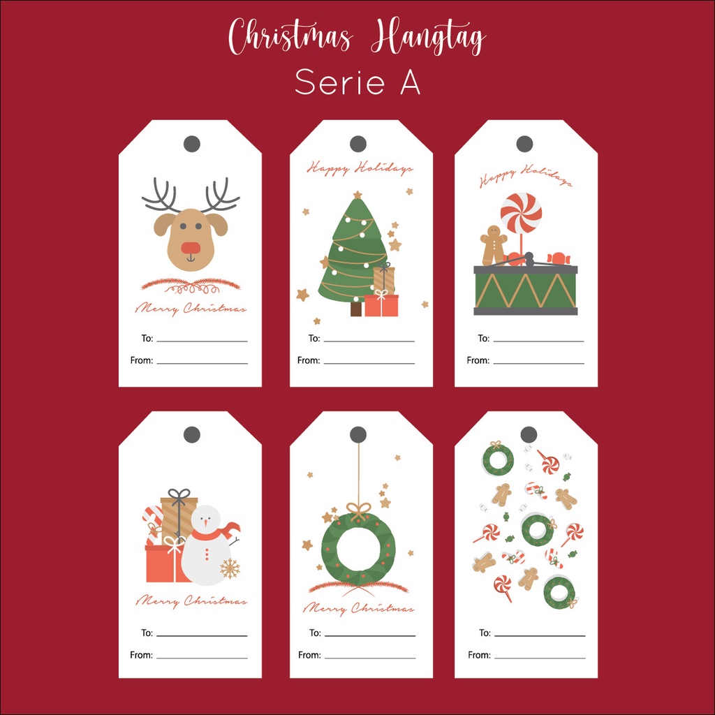 

[1pack=isi 6] Christmas Hangtag Edition
