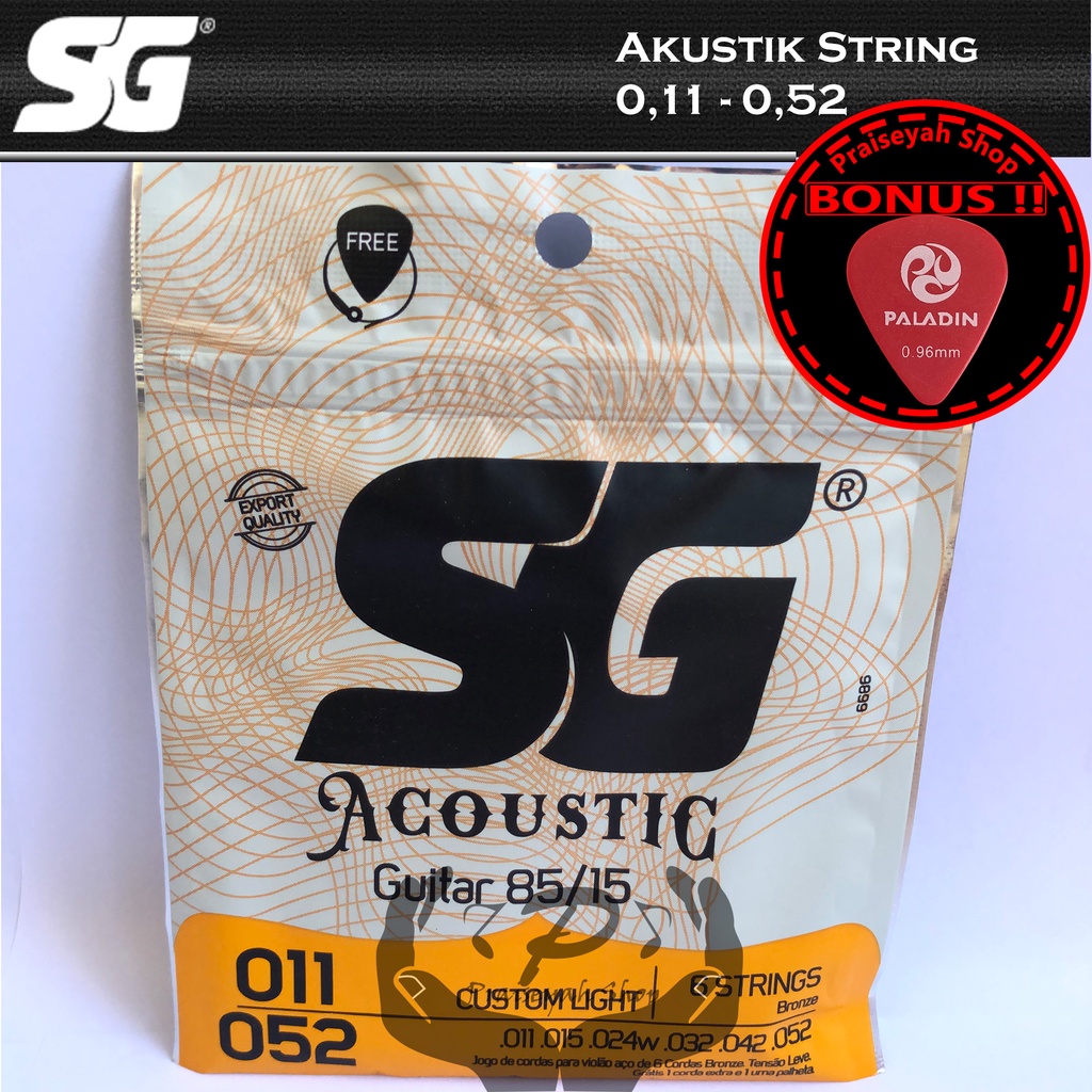 Senar Gitar Akustik String 010 SG Original Bronze 011