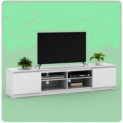 Meja tv minimalis linus 200 kayu buffet bufet bupet serbaguna simple mewah multifungsi laci susun