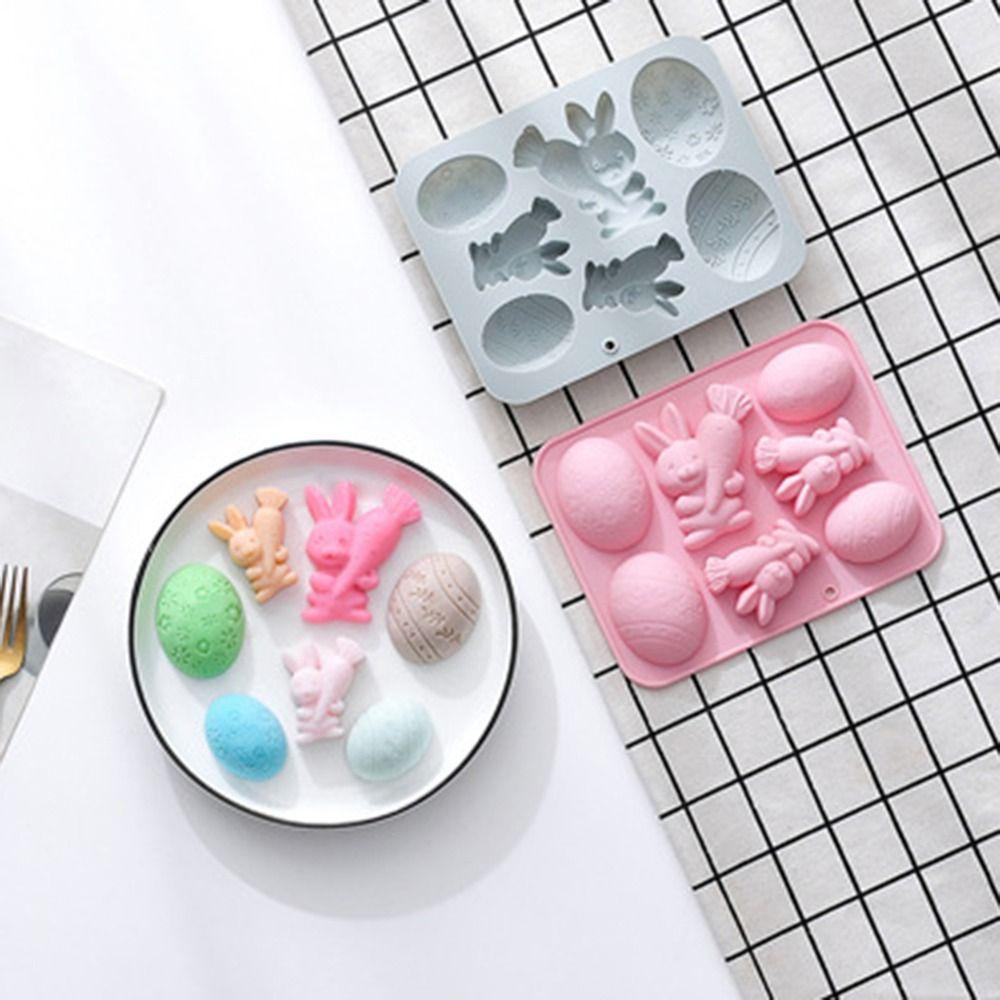 Preva Easter Cetakan Silikon Handmade Soap Mold Dekorasi Liburan 8rongga