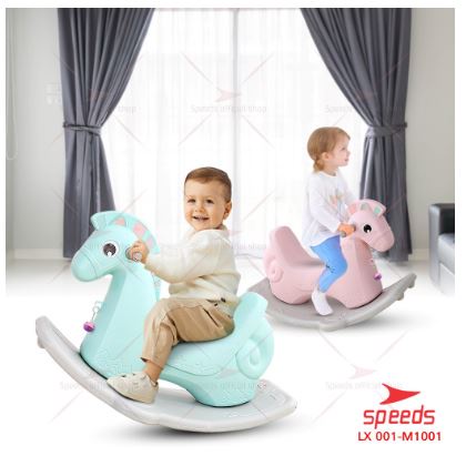 SPEEDS Kuda Kudaan Mainan Anak Rocking Horse Jungkat Jungkit Hiburan Anak Aman dan Awet -M1001