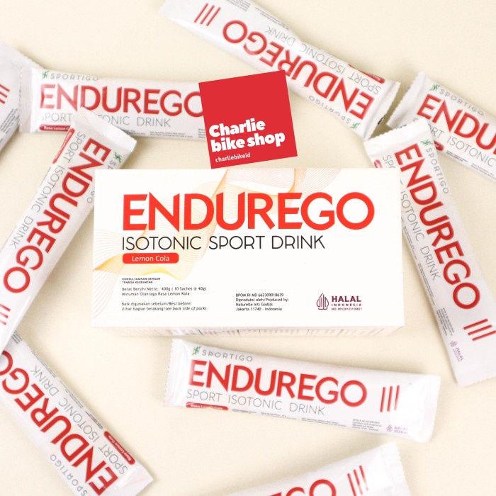 Unik Sportigo Endurego Isotonic Sport Ion Drink - Minuman Isotonik - 1 Sachet Limited