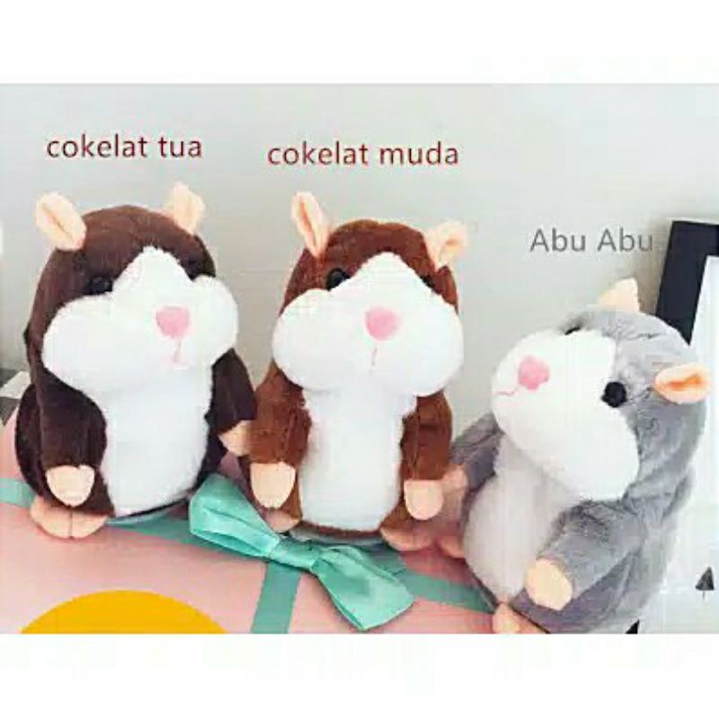 BONEKA HAMSTER BISA BICARA TALKING DOLL BONEKA BISA NGOMONG MAINAN BONEKA PEREKAM SUARA BONEKA HAMSTER BANJARMASIN