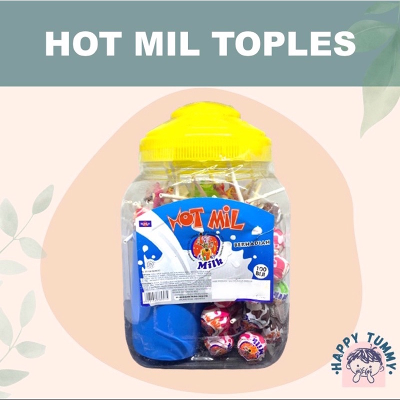 

Hotmil Milk Toples 100. permen lolipop. PES