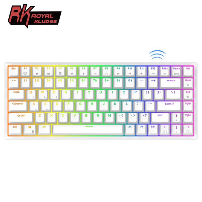 ROYAL KLUDGE RK84 HOTSWAP 3 MODE MECHANICAL KEYBOARD BLUETOOTH DONGLE