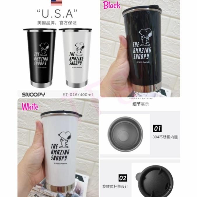 Tumbler mug Stainless 400ml Snoopy