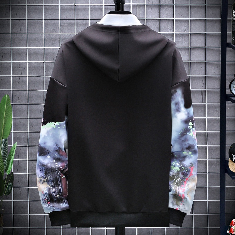 Hoodie Pria Sweater Kaos Hoodies Lengan Panjang Bahan Polyester W2128