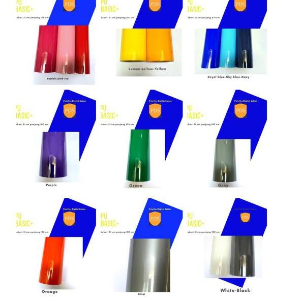 

か PU Korea Basic+ Digiflex warna solid meteran ada lem di plastik masking Murah レ