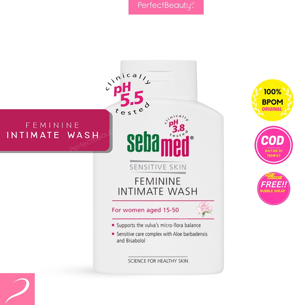 Sebamed Feminine Intimate Wash pH 3.8 (200ml) - Pembersih Kewanitaan