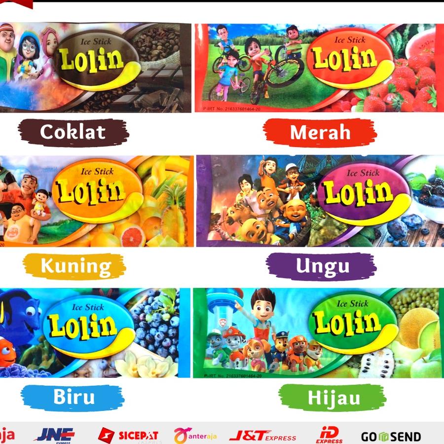 

Kemasan Es Krim Stick Bungkus Plastik Es Loly Mambo Es Cream Karakter Upin Ipin Lolin