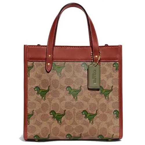[Instant/Same Day]Coach CF083  083  Dinosaur Tote Bag Handbag Shoulder Bag Crossbody Bag Mini  ttb
