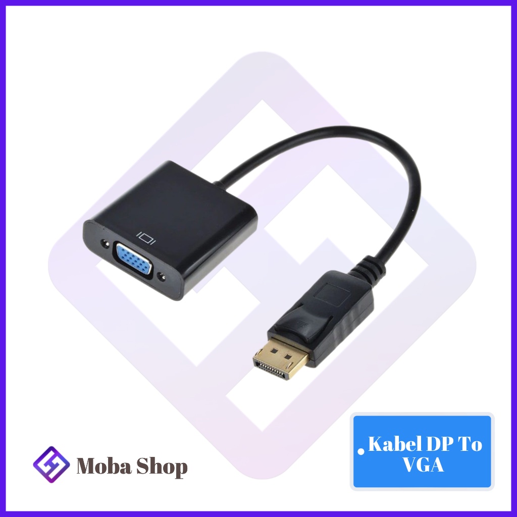 Kabel DP To VGA Display Port To VGA Converter Adapter Male To Female Adapter