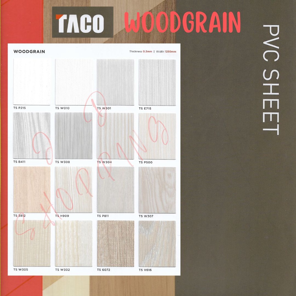 Taco Sheet Woodgrain 6 - PVC Sheet Woodgrain 6