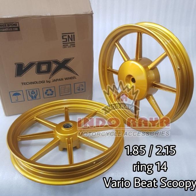 velg racing palang 8 vario beat scoopy 185 215 ring 14 1set VOX RACING