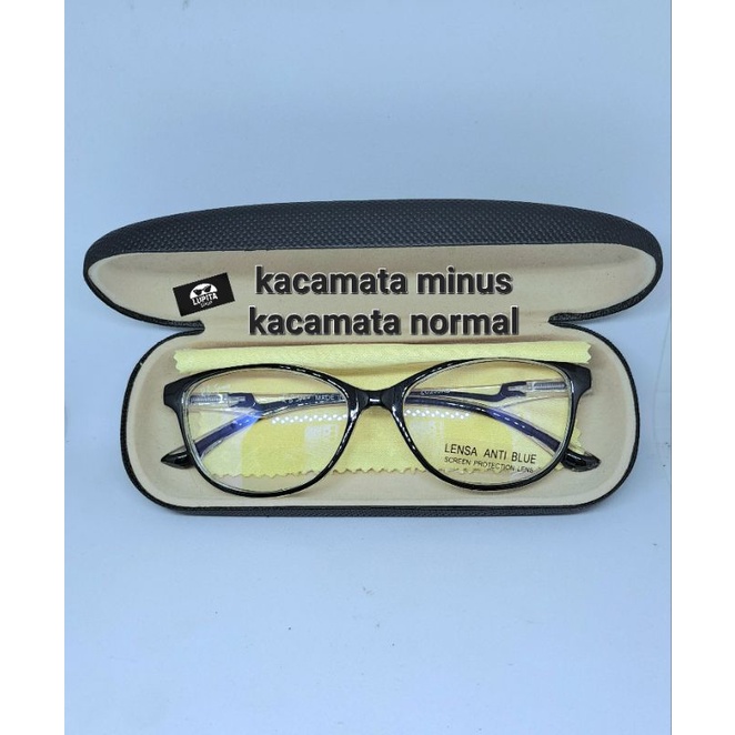COD kacamata normal/Kacamata baca rabun jauh wanita anti radiasi
