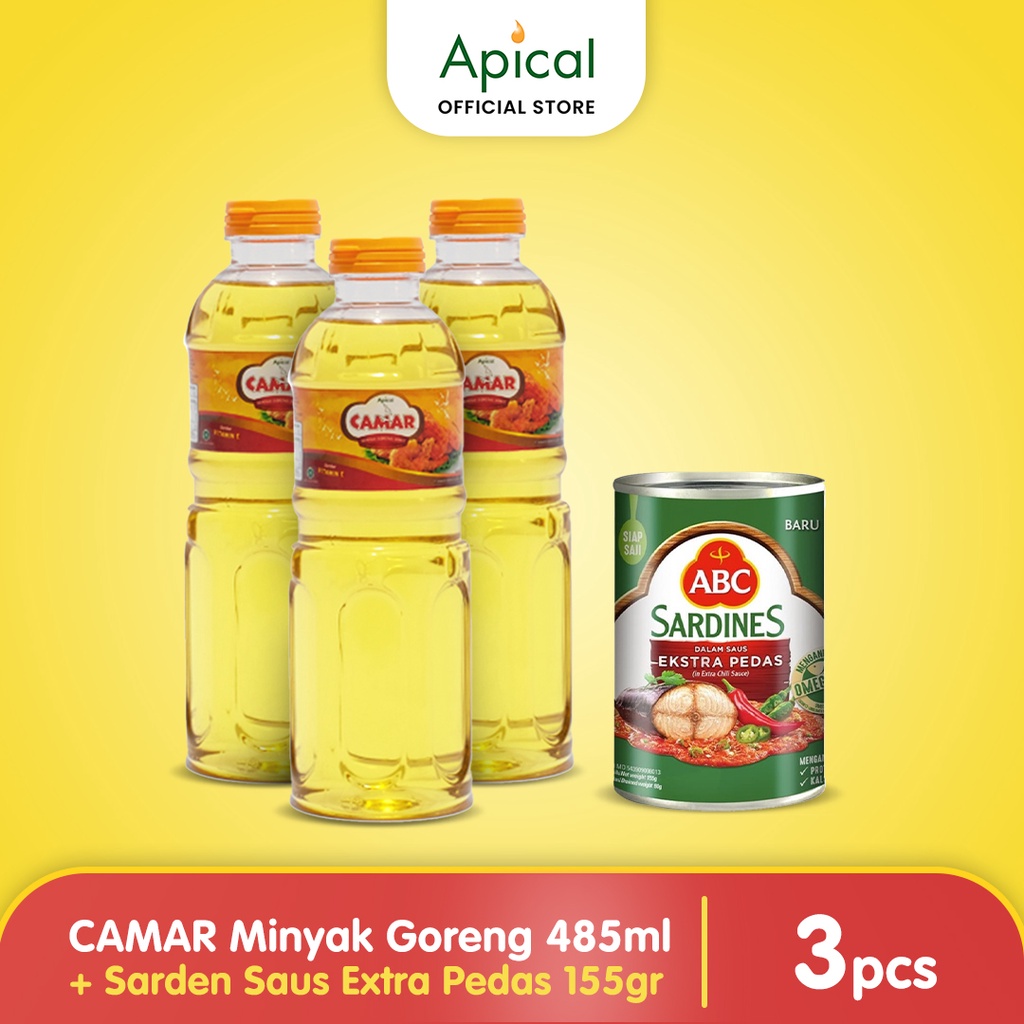 

CAMAR Minyak Botol 485ml Multipack GRATIS ABC Sarden Saus Tomat 155g