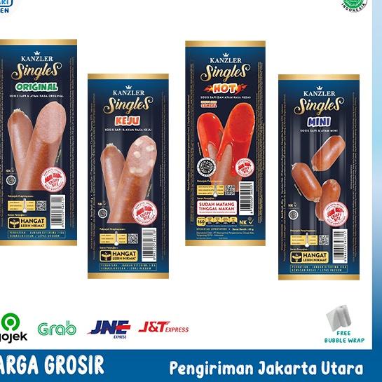 

SOSIS KANZLER SINGLES HOT/ MINI / KEJU / ORIGINAL ECEREAN 65 GRAM