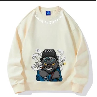 Beautiful Disaster Sweater Oversize Fit To XL / SWEATER UNISEX TEBAL