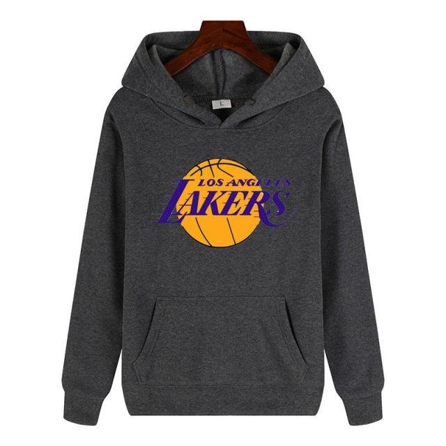 Lakers Jumper Hoodie II  Sweater Hoodie Trendy II Sweter Oblong Topi Sz M - XL ( Pria &amp; Wanita / Anak &amp; Dewasa )