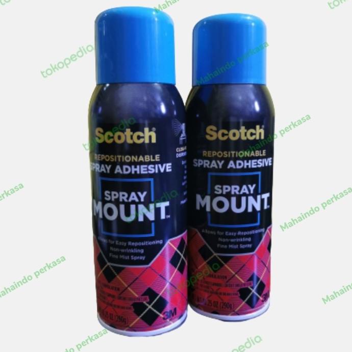 

Spray Mount 3M Scotch Repositionable Spray Adhesive 290gr - Lem Kertas