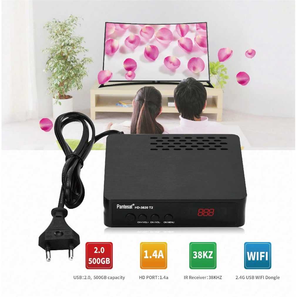 Jual Pantesat Digital TV Tuner Set Top Box WiFi Receiver DVBT2