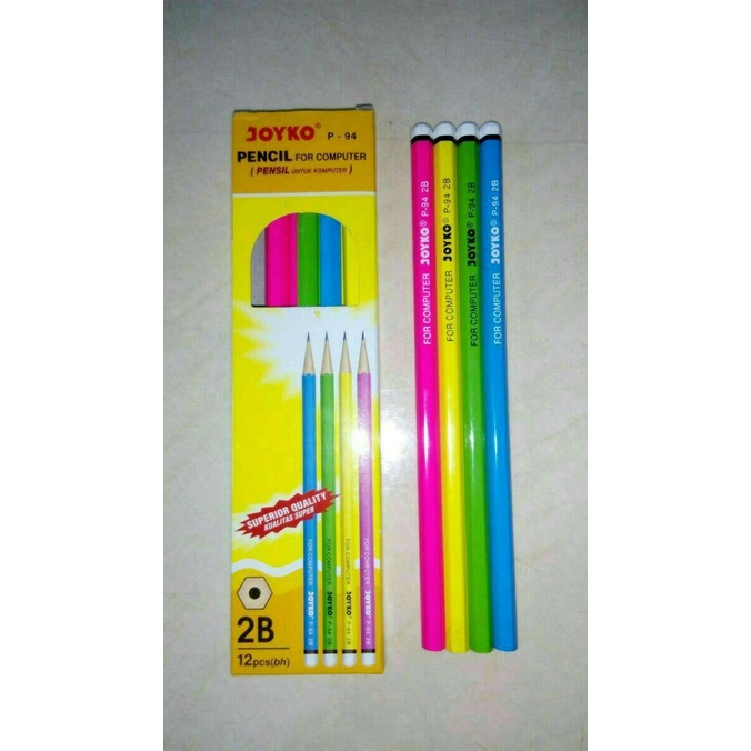 

PENSIL 2B JOYKO MURAH P-104 Motif Warna Warni - 12 biji PENSIL 2B JOYKO - PENSIL TULIS BERKUALITAS BISA COD TERBARU