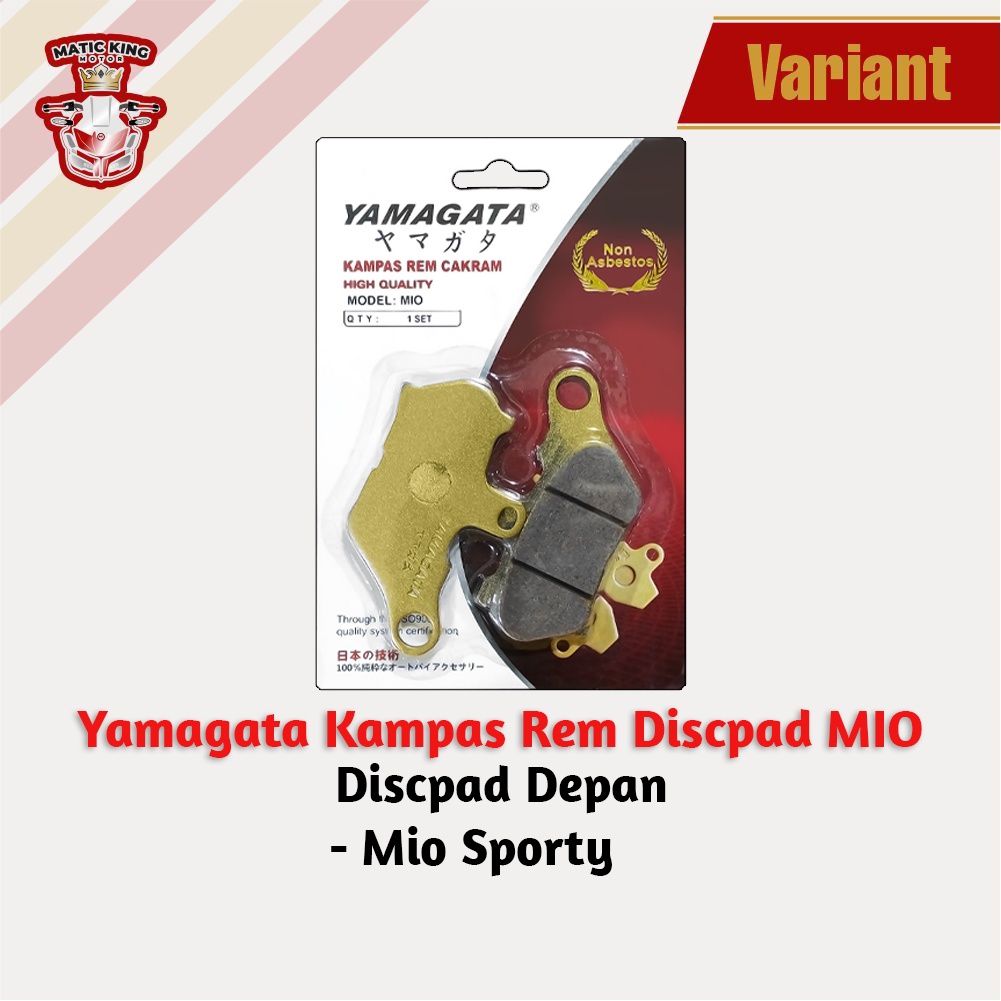 Kampas Rem Cakram Dispad Discpad Depan Yamaha Mio Sporty Yamagata