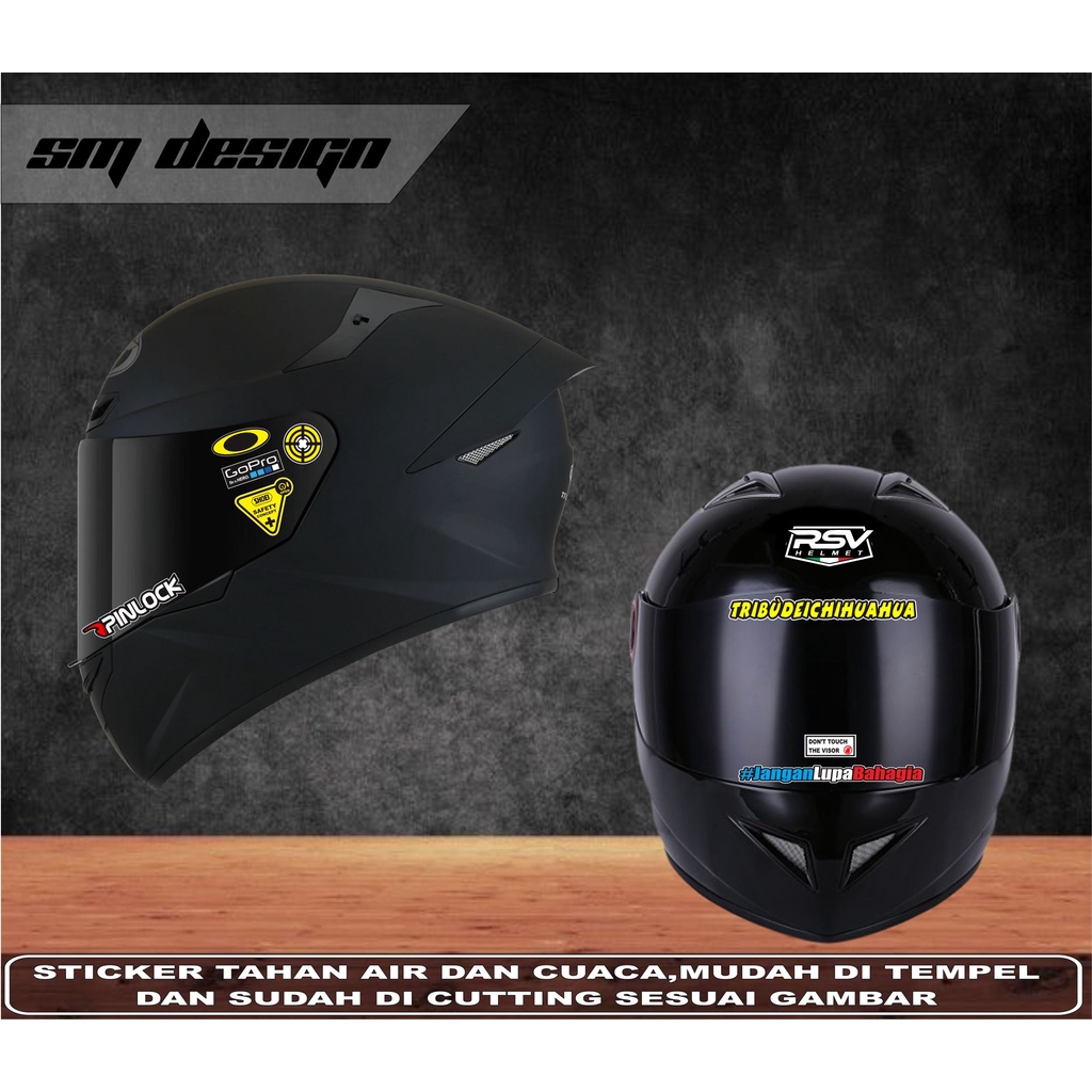 Stiker Helm, Sticker helm FullFace 1 Set Variasi Pinlock