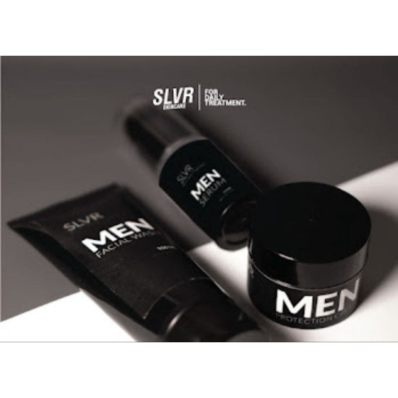 Skincare SLVR MEN SERIES PACKAGE | Promo termurah paket skincare alami dan aman untuk kulit pria