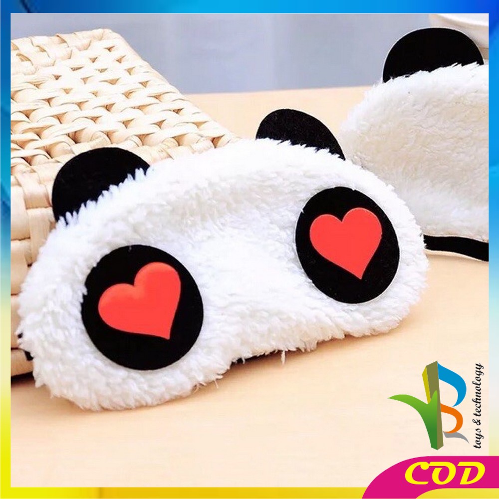 RB-C480 Penutup Mata Tidur Motif Panda / Penutup Mata Ekspresi / Masker Tidur Karakter Sleeping Eye Panda