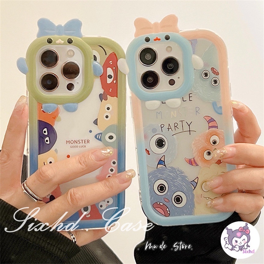 Realme Soft Case Pelindung Desain Kartun Monster Kamera 3D Untuk C35 C31 C30 C25Y C21Y C25 C15 C12 C11 C21 C20 C17 C3 9i 7i 6i 5i 5s 5 Narzo 50A