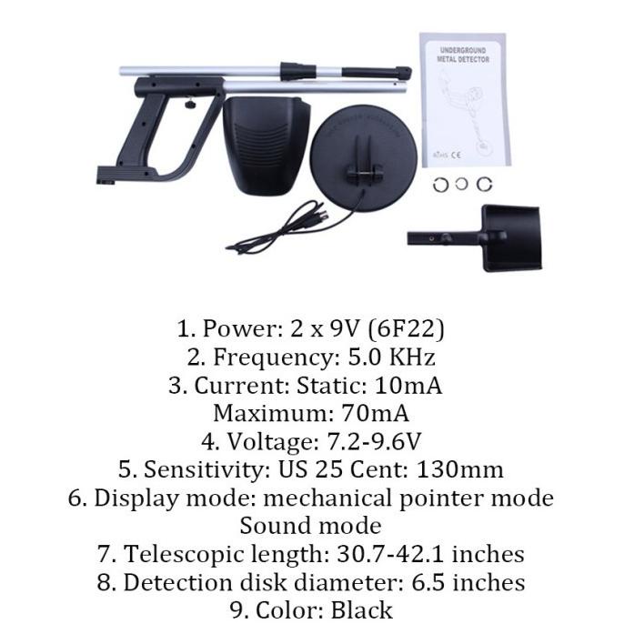 Impor Gold Metal Detector Emas Alat Pendeteksi Logam Anti Air