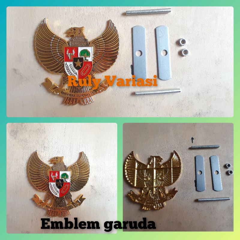 Emblem Logo Garuda Pancasila Buat grill Plat Nomor Mobil Emblem Garuda Pancasila