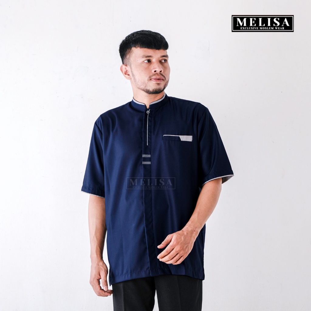 Baju Koko Pria Kemko Toyobo Motip Terbaru  Bahan Katun Toyobo Premium Size M L XL